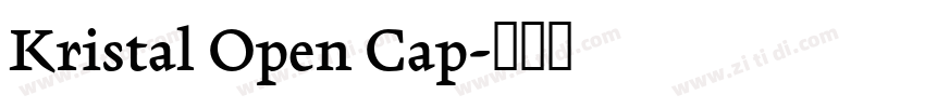 Kristal Open Cap字体转换